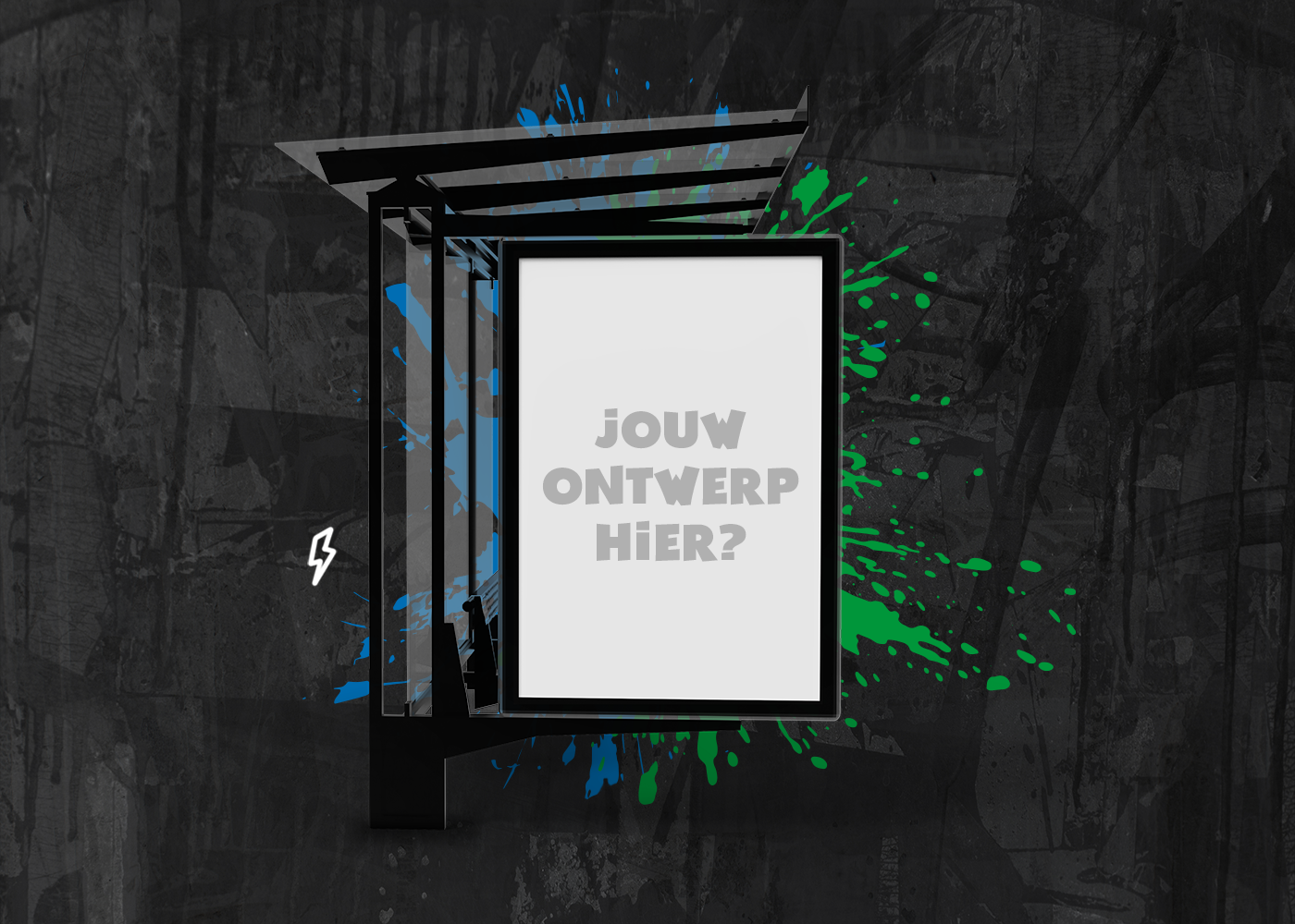 Jouw poster in een bushokje