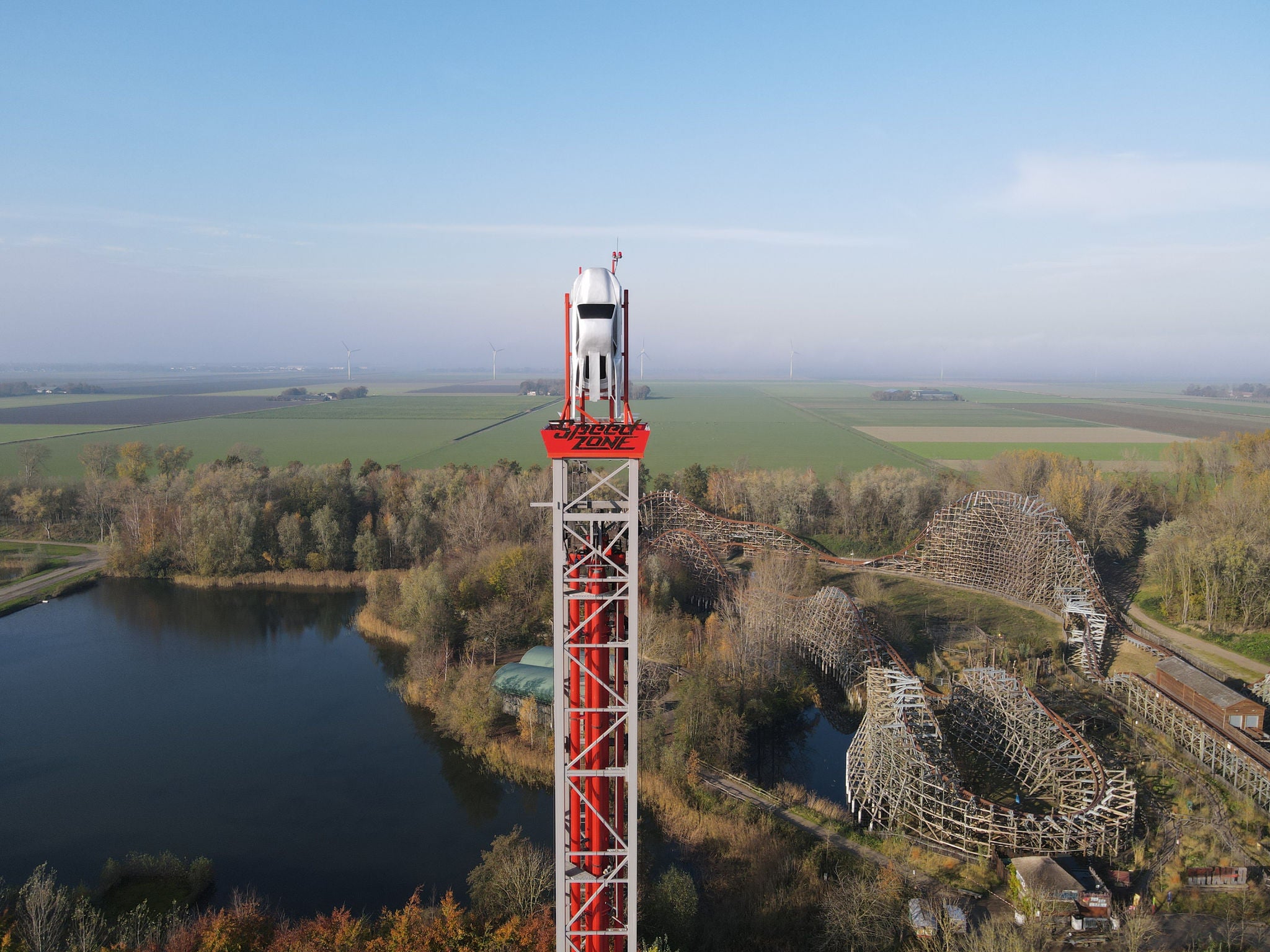 Space Shot ist 60 Meter hoch.